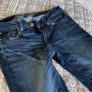 American Eagle Outfitters Women's Deep Indigo Skinny Jeans